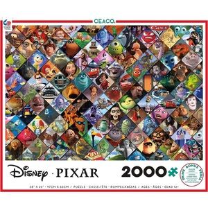 Disney Pixar Jigsaw Puzzle - MOVIE CLIPS 2000 pieces Ceaco complete used
